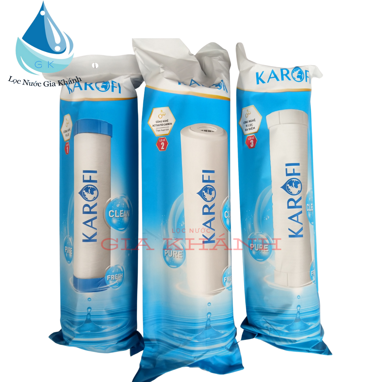 Bộ 3 lõi lọc nước Karofi Smax Duo 1-2-3 chính hãng